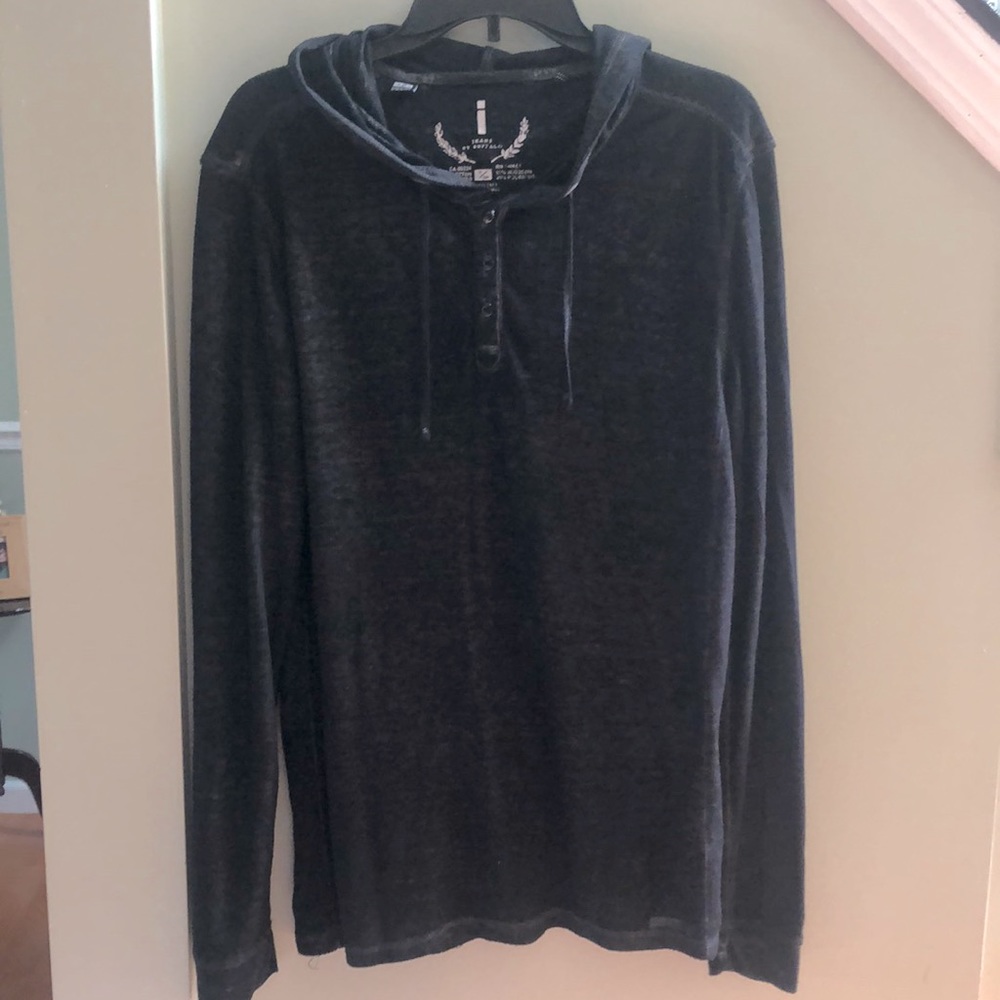 NWOT, i Jeans by Buffalo Men’s distressed lightweight long sleeve hoodie